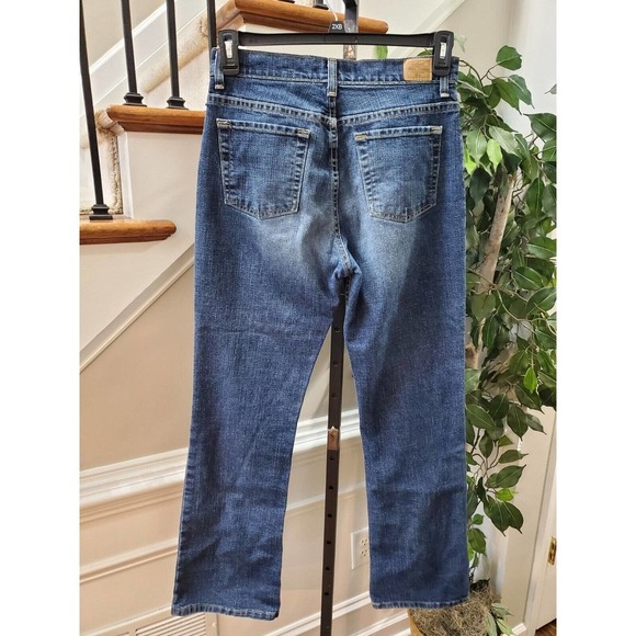Old Navy Women's Blue Denim Cotton Mid Rise Regular Stretch Jeans Pants Size 8 - Picture 8 of 12